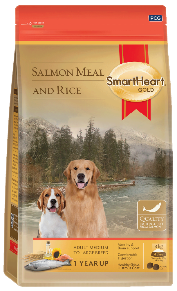 自然犬糧 - 冰海鮭魚+米 - 中大型犬