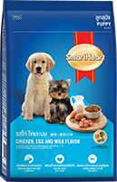 SMARTHEART DRY PUPPY FOOD CHICKEN, EGG&MILK FLAVOR