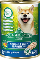 CLASSIC PETS CANNED DOG FOOD CHICKEN AND LIVER 