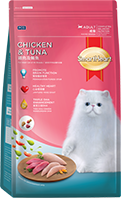 SMARTHEART ADULT CAT FOOD CHICKEN AND TUNA FLAVOR