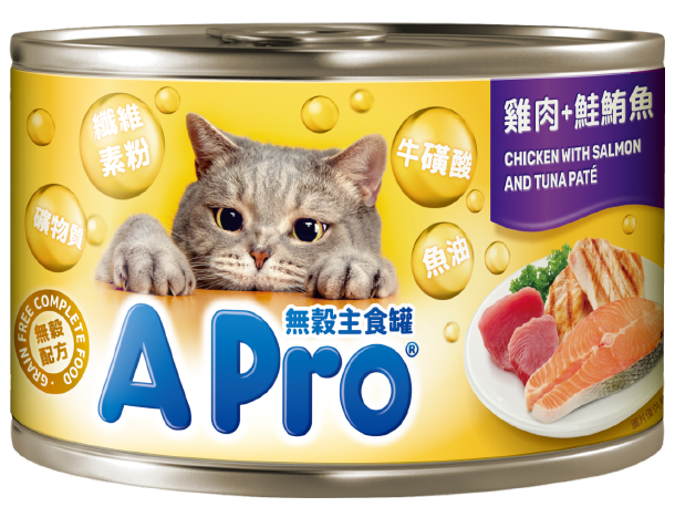 主食罐 - 雞肉+鮭鮪魚口味
