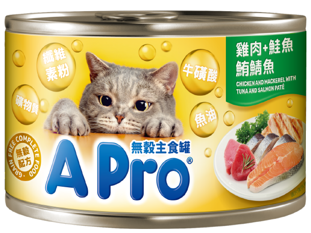 主食罐 - 雞肉+鮭魚鮪鯖魚口味